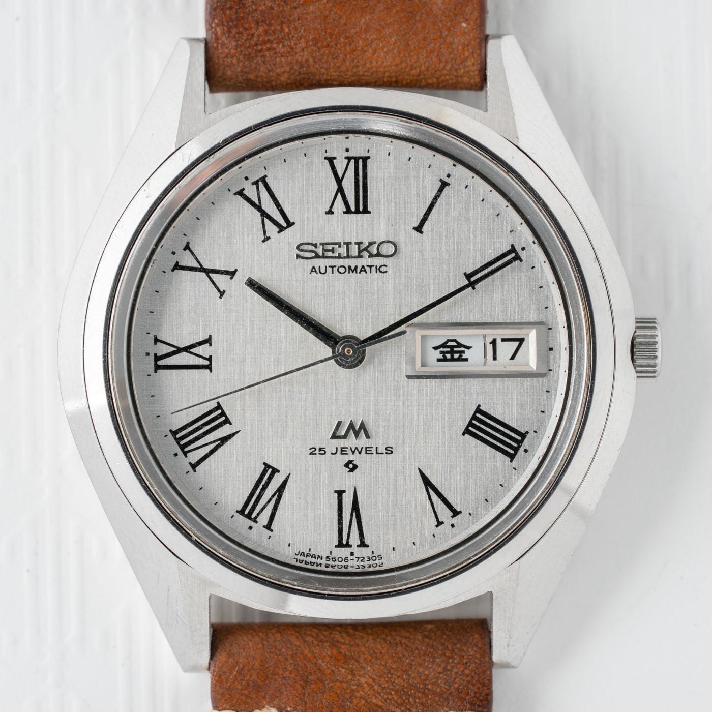 SEIKO Lord Matic 5606-7191 Roman Dial 1970s - Arbitro